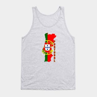 Portugal flag & map Tank Top